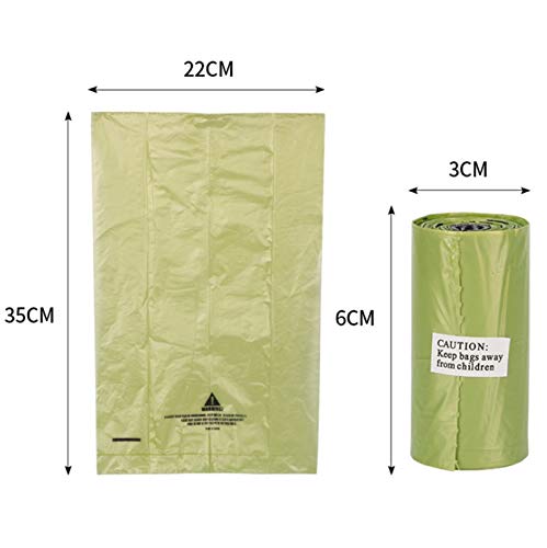  JUNMIN 300 Bags Biodegradable Pet Garbage Bag Dog And Cat Poop Picking Bag (8.6X13.8 Inches) (Color : Black)