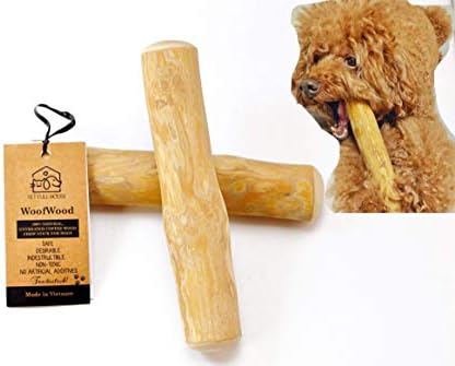  Pet Full House WoofWood Dog Chew Sticks, Safe, Natural & Healthy Chew Toys, Real Coffee Wood, Long Lasting, Durable Chewable Stick And Toy, Aggressive Chewers For Dogs, Dog Chew Bones, (Large)