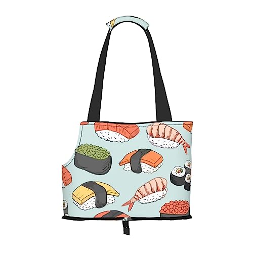  Pet Carrier For Small Dogs And Cats Kawaii Sushi Food Puppy Dog Carrier Purse Cat Carrier Bag Portable Pet Tote Bag