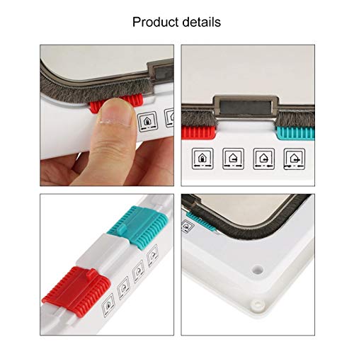  Cyrank Cat Door, 4 Way Locking Durable Cat Flap Door Interior Cat Door For Cat Litter Box Or Automatic Feeder