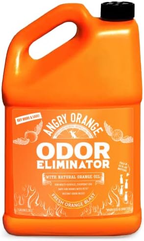  Angry Orange Pet Odor Eliminator For Home - 8oz Dog And Cat Pee Smell Remover For Carpet, Grass, Tile And Furniture - Citrus Concentrate, Makes 128oz Of Liquid
