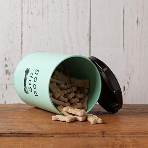  Now Designs Dog Biscuits Tin With Lid, Good Dog Design
