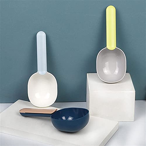  FUUIE Bowls For Food And Water Pet Feeding Shovel Cat Food Shovel Large Capacity Thickening Cat And Dog Spoon Plastic Shovel Pet Feeder (Color : Gray)