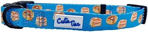  CUTIE TIES Dog Collar Breakfast Club – Durable Nylon Material - Premium Quality Collars For Dogs - Cute Dog Collars In Three Sizes (Breakfast Club, Medium (13" - 20"))