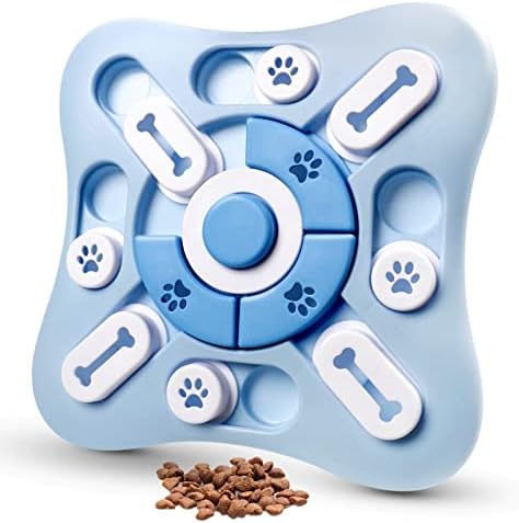  Dog Puzzle Toys,Slow Feeder Dog Bowls With Squeak Design For Dog,Interactive Dog Toys For IQ Training & Fun Feeding, Dog Games Puzzle Toys For Large,Small,Medium Dogs Puppies Cats