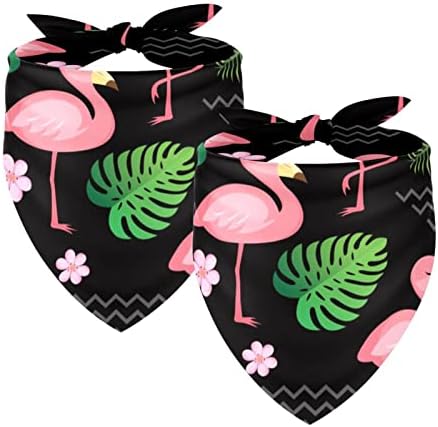  2 Pack Adjustable Dog Bandana,Soft Washable Triangle Bib Hello Summer Cute Food Ice Cream Pineapple Kerchief Scarfs For Small Medium Large Dogs And Cats