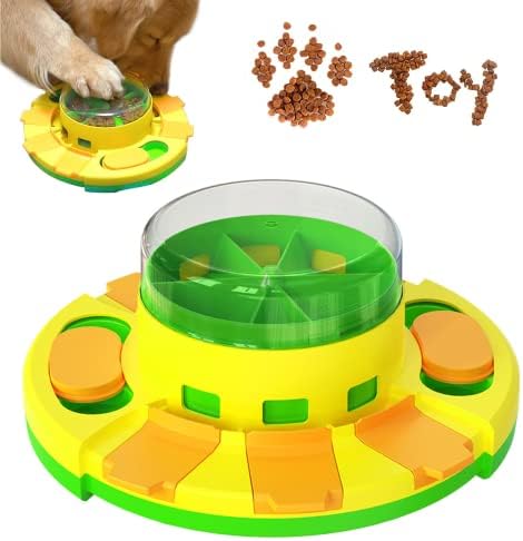  YumSur Dog Puzzle Toys, Interactive Dog Toys For Dogs Training Funny Feeding, Dog Treat Puzzle Intelligence Toy For Small And Medium Dogs, Improve IQ Puzzle Bowl For Puppy Pet