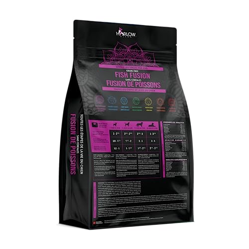  Harlow Blend Healthy Pet All Life Stages Dog Formula, Grain, And GMO Free - 7 Lb Fish Fusion, Other Available Formulas (Lamb & Rice, Chicken, Rice & Vegetable, Fish Fusion)