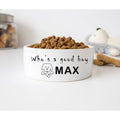 GENERIC Personalized Who's A Good Boy Pet Bowl, Ceramic Bowl For Dog, Dogs Drinking Bowl, Gift For Pets, Available In Two Sizes