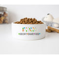 GENERIC Doesn't Share Food Customized Pet Name Bowl, Ceramic Food Bowl For Pets Available In Two Sizes, Dog Bowls, Cat Drinking Bowls