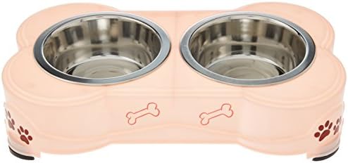  Loving Pets Dolce Diner Dog Bowl, Medium, Pink