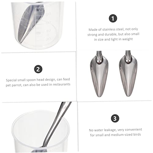  Feeding Tube 5 Sets Parrot Feeding Spoon Bird Food Cockatiel Dog Food Feeder Food Spoon Cockatiel Feeder Ink Bird Feeding For Birds Parrot Feeding Spoon Bird Feeding Kit Pet Hose