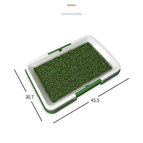  SAZAO Grass Pad For Dogs, Puppy Dog Pee Grass Pad With Tray, Dog Training Pee Pad, Washable Artificial Dog Potty Grass For Indoor Home