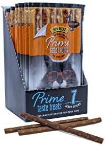  Cat Prime Taste Jerky – Cat Treats – Delicious Soft Cat Snack – 90% Meat – Irresistible Flavors – Special Box (Salmon Flavor, 70 Count)