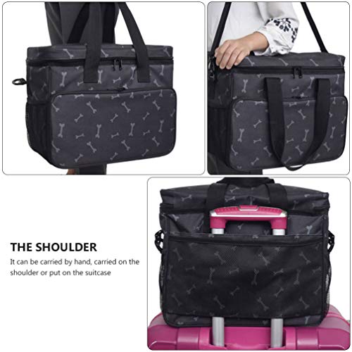  Travel Organizer Bags Pet Travel Bag Accessories Supplies Organizer With Shoulder Strap Dog Accessories Bag Weekend Pet Travel Bag Travel Picnic Camping Supplies 3pcs Travel Handbag