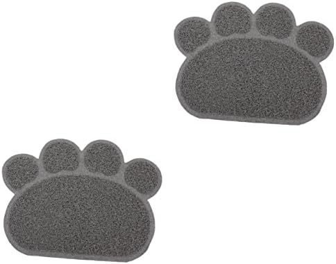  Litter Mat Bowl Shaped Accessory Water Puppies Tray Under Dogs Litter Use Feeding Non- Training Mat Kitten Place Food Daily Paw Indoor Cushion Home Cat For Pet Blanket Pad 4pcs And