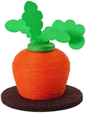  JYDQM Scratcher Toy Kitten Sisal Rope Scratching Board Cats Tree Scraper Toys Pet Scratch Carrot Climbing Post Cats Scratching (Color : A, Size : One Size)