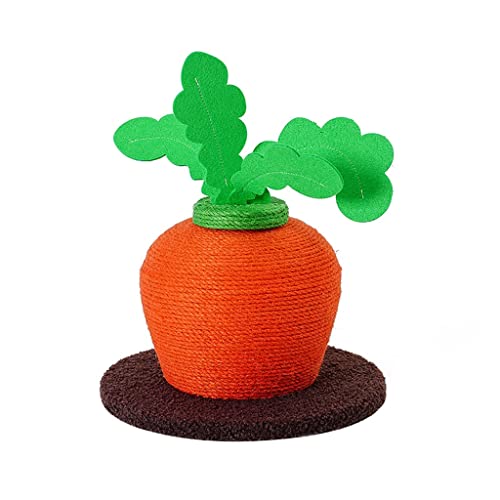  JYDQM Scratcher Toy Kitten Sisal Rope Scratching Board Cats Tree Scraper Toys Pet Scratch Carrot Climbing Post Cats Scratching (Color : A, Size : One Size)