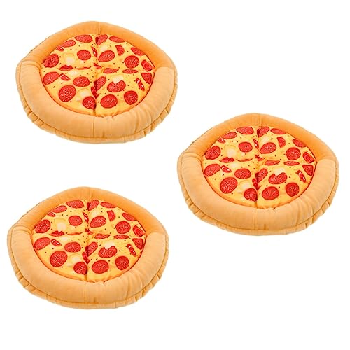  POPETPOP 3pcs Cat Nest Outdoor Cat House For Winter Large+Outdoor+mat Outdoor Playset Cat Beds For Indoor Cats Pizza Cat Bed Dog Mats For Sleeping Winter Cat Toys Cat Beds For Outdoor Cats