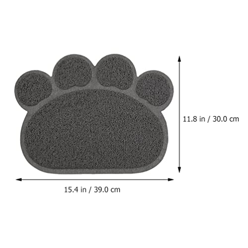  Silicone Placemats Cat Feeding Mat - 2pcs Cat Litter Mat Dog Bowl Mat Paw Shape Pet Feeding Mat Dog Dish Mat Anti- Water Bowl Placemat For Floor Puppy Dog Food