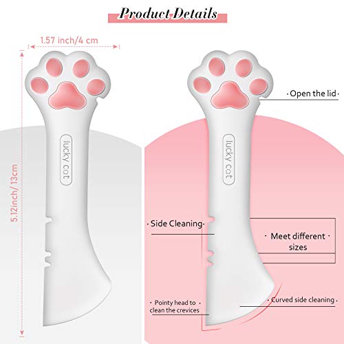  Perthlin 7 Pieces Pet Food Can Supplies Set Include 4 Pieces Silicone Pet Can Covers Cat Can Lids 1 Pieces Multifuctional Pet Can Opener And 2 Pieces Dog Claw Spoons For Pets Dogs Cats Feeding Can