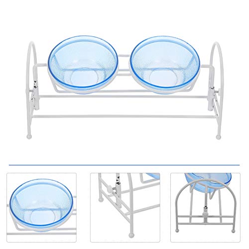  POPETPOP Puppy Feeder Dog Food Feeder Dog Cat Food Bowl With Adjustable Stand Glass Pet Water Bowl Kitten Food Bowl Dish Cat Feeder Pet Supplies For Cat Dog Puppy Feeder Dog Food Feeder
