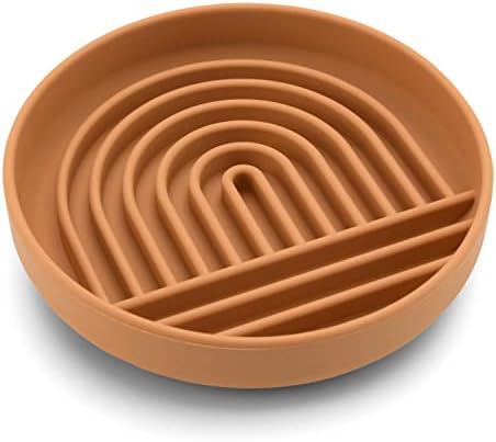  Slow Feeder Dog Bowl: The Slowdown Bowl Is A Modern, Silicone Puzzle Bowl & Lick Mat. Slow Eating, Stop Gulping, Take It Easy. Dishwasher Safe. (Sage)