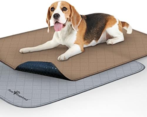  Paw Inspired Washable Pee Pads For Dogs | Reusable Puppy Pads | Waterproof Whelping Pads | Washable Training Pet Pads, Washable Potty Pads Extra Large Sizes (Round, 29" (2 Pack))