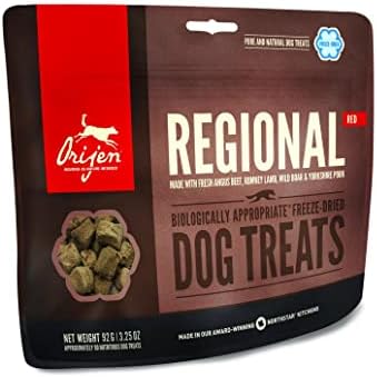  ORIJEN Freeze Dried Original Dog Treats, WholePrey Ingredients, 3.25oz
