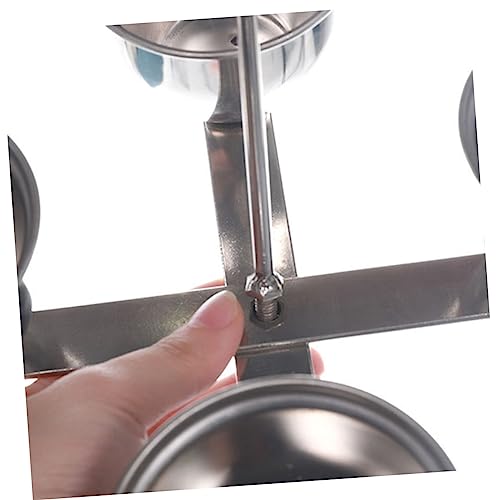 POPETPOP Parrot Food Parrot Food Pet Feeder Parrot Food Cups Stainless Steel Cups For Feeding Pet Pet Dog Squirrel Cat Food Bowl Silver Water Feeding Cups Cockatiel Food