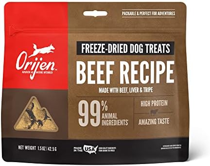  ORIJEN Freeze Dried Original Dog Treats, WholePrey Ingredients, 3.25oz