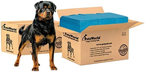 PETSWORLD Extra Large Potty Pads For Dogs, Odor Eliminating 30" X 36", 300 Count Pee Pads For Pets, Gigantic XL Dog Pads, 5 Layer Ultra Absorbent Technology, Leak Proof Training Pads For Dogs & Cats