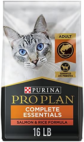  Purina Pro Plan High Protein Cat Food With Probiotics For Cats, Salmon And Rice Formula - 16 Lb. Bag