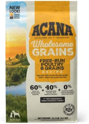  ACANA Wholesome Grains Dry Dog Food, Sea To Stream, Saltwater And Freshwater Fish & Grains Recipe, 22.5lb