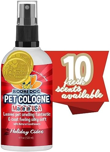  Bodhi Dog Natural Pet Cologne | Premium Scented Perfume Body Spray For Dogs And Cats | Clean And Fresh Scent | Natural Conditioning Qualities | Made In USA (Baby Powder, 4 Fl Oz)