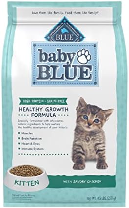  Blue Buffalo Baby BLUE Healthy Growth Formula Grain Free High Protein, Natural Kitten Dry Cat Food, Chicken 2-lb