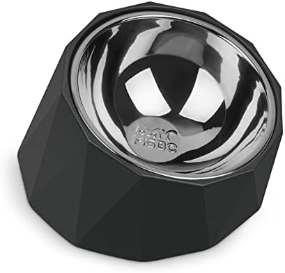  MSBC Elevated Dog Bowl For Medium Dogs, Tilted Dog Bowl Raised Dog Bowl With Detachable Melamine Stand For Medium Dogs, Non-Skid, Easier To Reach Food