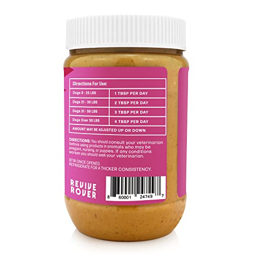  Bow-Wow Blueberry (probiotic + Prebiotic) + Cranberry Canine (Hip + Joint) BUDDY BUDDER, 100% Natural Dog Peanut Butter, Healthy Peanut Butter Supplements, Made In USA (17oz Jars)
