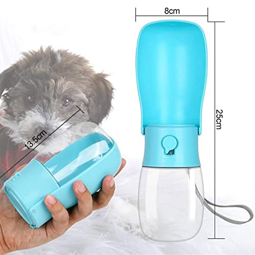  AYENCI Cat Automatic Water, Portable Foldable Pet Water Bottle, Travel Bowl For Dog, Cat And Puppy, 280ml Outdoor Pet Water Dispenser (Color : Branco)
