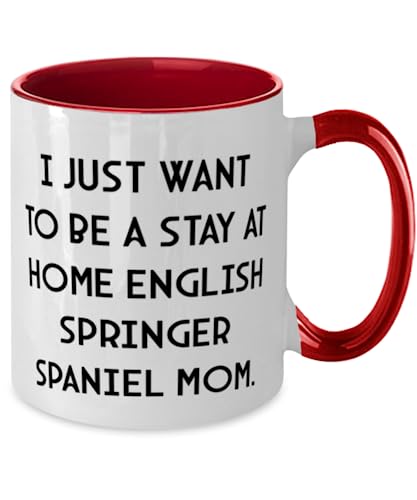 GENERIC Love English Springer Spaniel Dog Gifts, I Just Want To Be A, Surprise Birthday Two Tone 11oz Mug Gifts For Friends From Friends, Pet Toys, Cat Toys, Dog Toys, Pet Food, Cat Food, Dog Food