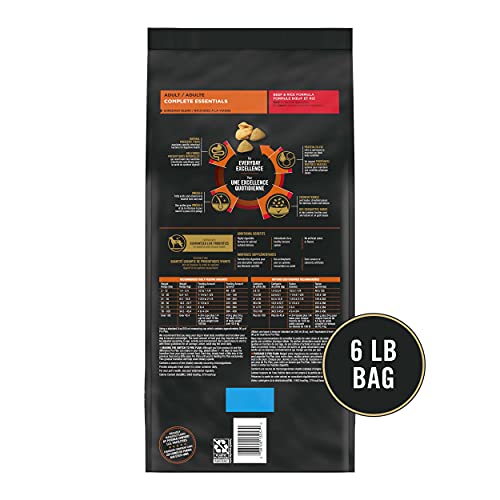  Purina Pro Plan High Protein Dog Food With Probiotics For Dogs, Shredded Blend Beef & Rice Formula - 6 Lb. Bag