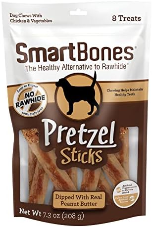  SmartBones No Artificial Colors Or Preservatives Pretzel-Style Chews, Treat Your Dog To A Fun Shapped Rawhide-Free Chew