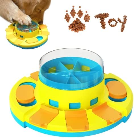  YumSur Dog Puzzle Toys, Interactive Dog Toys For Dogs Training Funny Feeding, Dog Treat Puzzle Intelligence Toy For Small And Medium Dogs, Improve IQ Puzzle Bowl For Puppy Pet