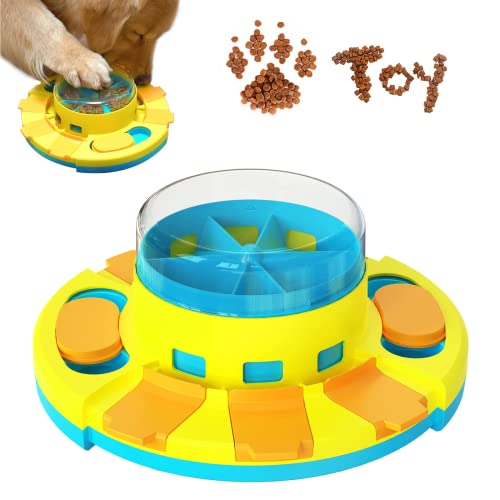  YumSur Dog Puzzle Toys, Interactive Dog Toys For Dogs Training Funny Feeding, Dog Treat Puzzle Intelligence Toy For Small And Medium Dogs, Improve IQ Puzzle Bowl For Puppy Pet