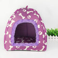  SENERY Warm Mongolian Yurts Shape Dog Bed Cave Foldable Cat Castle Bone Puppy House Tent Kennel Nest Small Dog Cushion