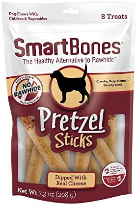  SmartBones No Artificial Colors Or Preservatives Pretzel-Style Chews, Treat Your Dog To A Fun Shapped Rawhide-Free Chew