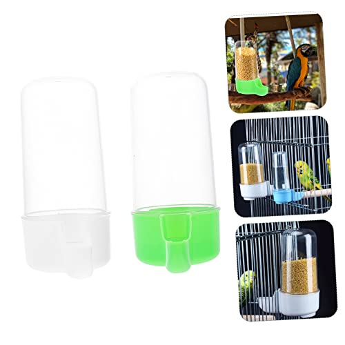  Mipcase 8 Pcs Bird Feeder Bunny Food Rabbit Water Dispenser Bird Cage Feeder Parrot Food Dispenser Dog Water Dispenser For Cage Small Animal Waterer Plastic Feeding Box Parrot Feeding Tool