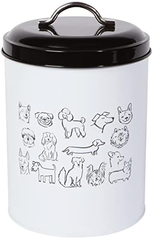  Now Designs Dog Biscuits Tin With Lid, Good Dog Design