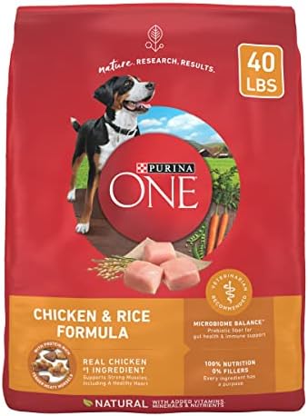  Purina ONE Chicken And Rice Formula Dry Dog Food - 40 Lb. Bag