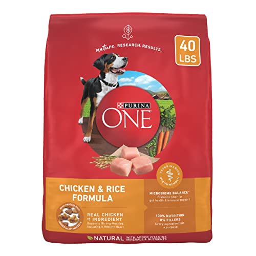  Purina ONE Chicken And Rice Formula Dry Dog Food - 40 Lb. Bag